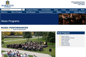 Marquette Music Website